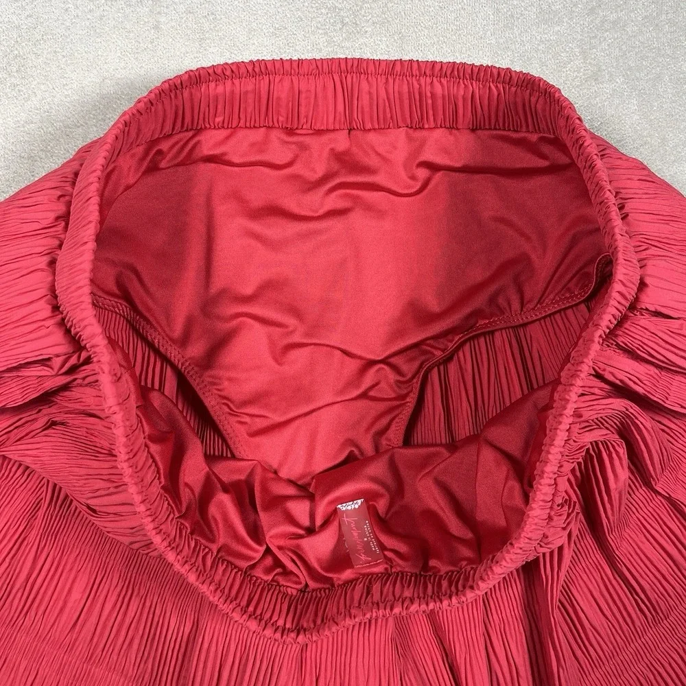 Free People‎ Movement Shirr Enough Shorts Women's M Pink/Black Drawstring Lined